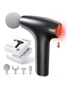 Pistola de Masaje RENPHO R-C005 con Calor y 4 Cabezales