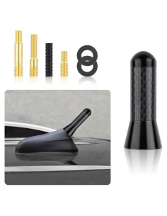 Antena de Coche YGDMD Fibra de Carbono Negra 9.30x3.61cm