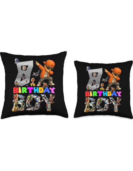 Cojín de Cumpleaños 8 para Niños Italian Brainrot 40x40 cm