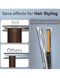 Plancha de Pelo Profesional QUICO 120-240V Cerámica 12 Temperaturas 2