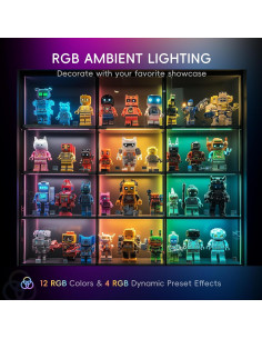 Lexall Luz Bajo Gabinete LED 60 LEDs Recargable con Sensor 2