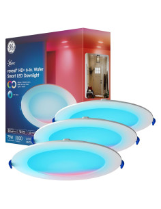 Downlight LED Inteligente Cync GE 6" Multicolor 1000 Lúmenes (3 Paquete)