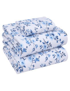 Juego de Sábanas RUVANTI 100% Algodón Individual Floral 3 Piezas