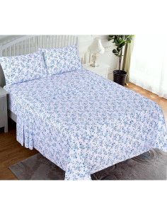 Juego de Sábanas RUVANTI 100% Algodón Individual Floral 3 Piezas 2