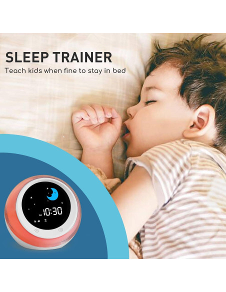 Reloj Despertador iHoo para Niños con Luz Nocturna y Alarma