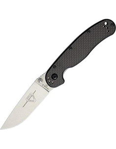 Cuchillo Ontario Rat II Linerlock D2 CF 7.62 cm Acero 2