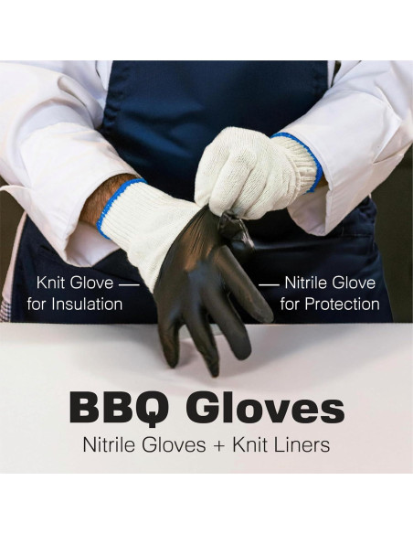 Guantes BBQ Raxwell - 3 Pares Resistentes al Calor Talla Grande Guantes BBQ Raxwell - 3 Pares Resistentes al Calor Talla Grande