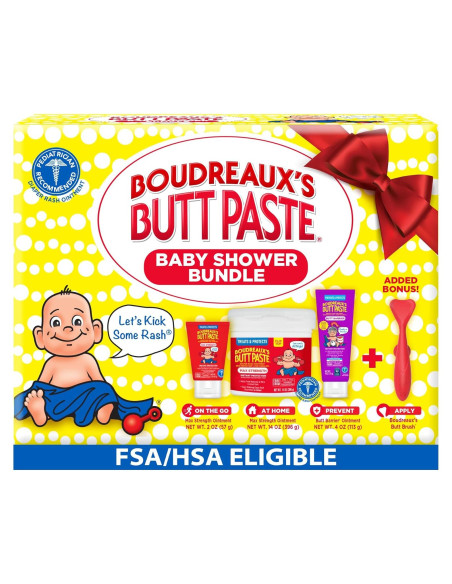 Kit de Regalo Baby Shower Boudreaux's Butt Paste - 3 Esenciales