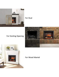 Insertar Chimenea Eléctrica RICHFLAME Gavin 750/1500W Negro 2