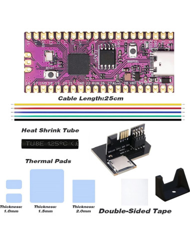 Placa Microcontrolador RasPi Pico RP2040 16MB USB C