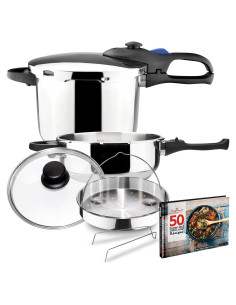 Olla a Presión Magefesa Favorit 6L Acero Inoxidable Inducción