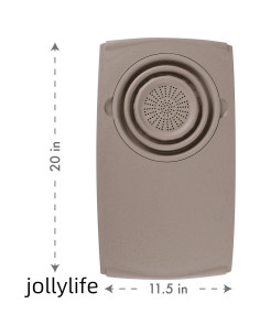 Tabla de Cortar Plegable Jollylife con Colador 50.8x29.2cm Taupe 2