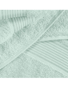 Conjunto de Toallas de Algodón Belizzi Home 6 Piezas Verde Mar 2