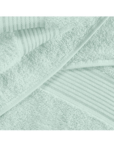 Conjunto de Toallas de Algodón Belizzi Home 6 Piezas Verde Mar