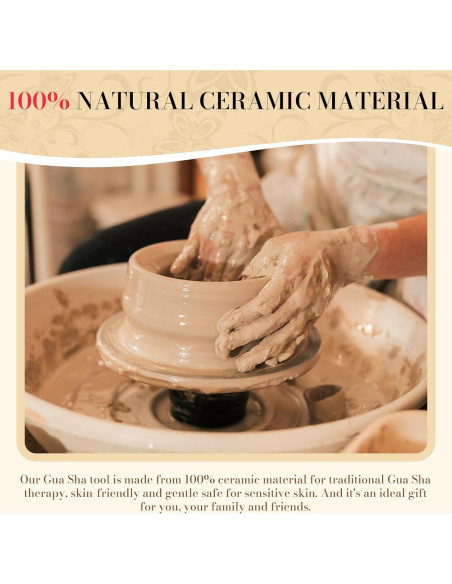 Herramienta Facial Gua Sha Cerámica 9 en 1 Worive - Masaje y Cuidado de la Piel