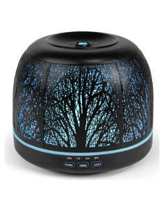 Difusor de Aceite Esencial ARVIDSSON 500ml Negro Ultrasónico