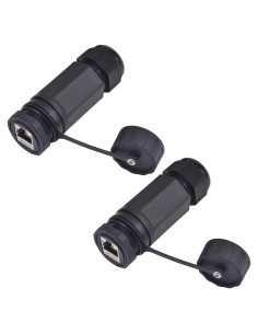 Conector RJ45 CAT6A a Prueba de Agua ANMBEST 2PCS IP68