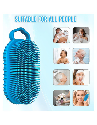 Exfoliador de cuero cabelludo Aholicshop de silicona 15cm