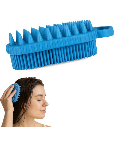 Exfoliador de cuero cabelludo Aholicshop de silicona 15cm