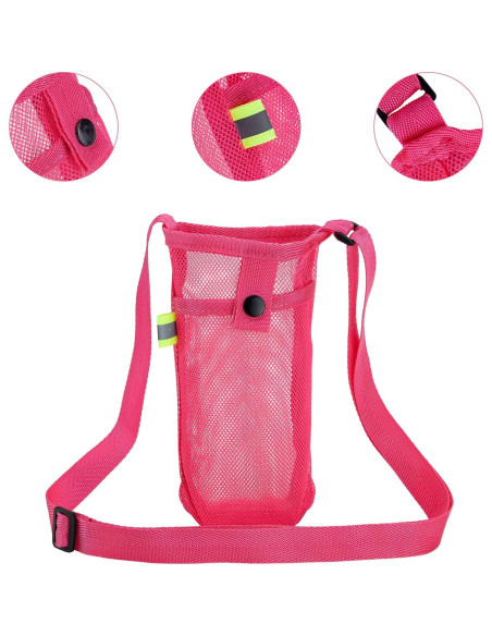 Portabotellas de Agua Tainehs Wbb-2 con Correa Ajustable - Rosa
