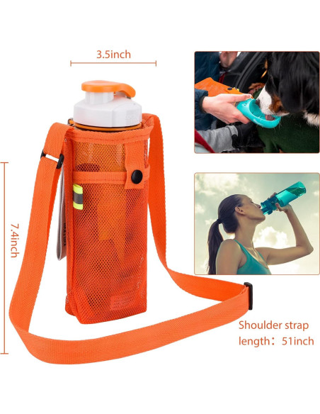 Portabotellas de Agua Tainehs Wbb-2 con Correa Ajustable - Rosa