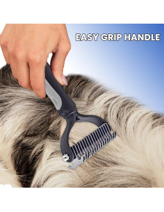 Cepillo Doble Cara PETACARE para Mascotas - Deshedding y Desenredado 2