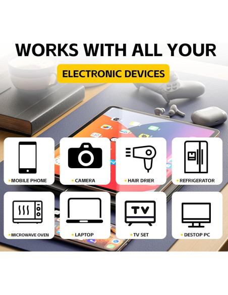 6 Pegatinas Neutralizadoras HOQIOE para Dispositivos Electrónicos 6 Pegatinas Neutralizadoras HOQIOE para Dispositivos Electrónicos