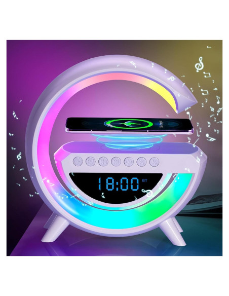 Lámpara de Mesa LED Inteligente CEIMUIK con Cargador Inalámbrico