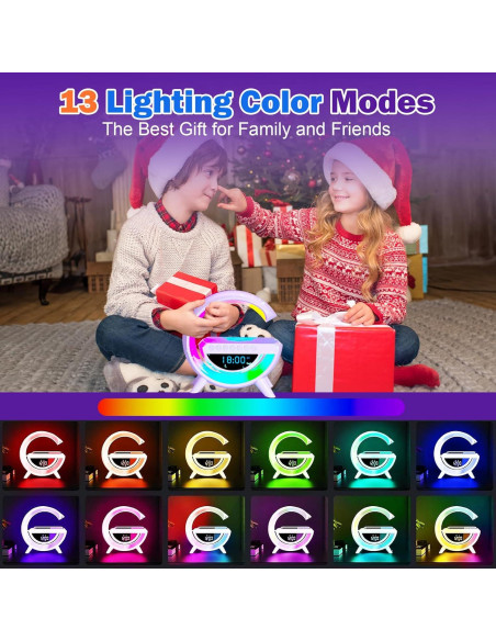 Lámpara de Mesa LED Inteligente CEIMUIK con Cargador Inalámbrico