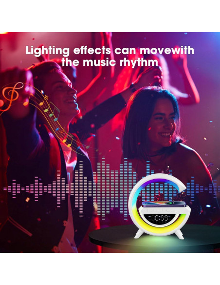 Lámpara de Mesa LED Inteligente CEIMUIK con Cargador Inalámbrico