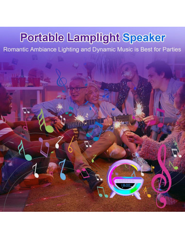 Lámpara de Mesa LED Inteligente CEIMUIK con Cargador Inalámbrico