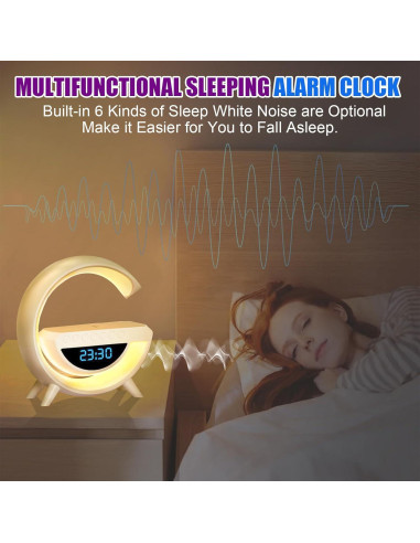 Lámpara de Mesa LED Inteligente CEIMUIK con Cargador Inalámbrico