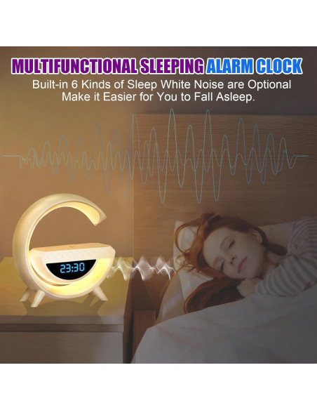 Lámpara de Mesa LED Inteligente CEIMUIK con Cargador Inalámbrico