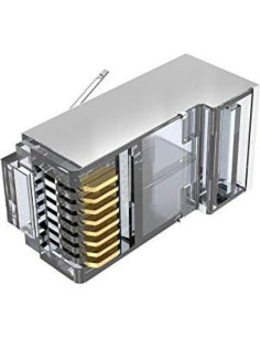 Conectores RJ45 Cat6 Blindados Sabra 100 PCS Alta Velocidad 2