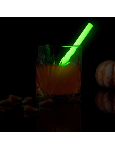 Popotes de Silicona Reutilizables GIR 2 Piezas Brillan en la Oscuridad