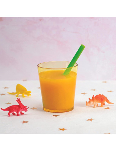 Popotes de Silicona Reutilizables GIR 2 Piezas Brillan en la Oscuridad