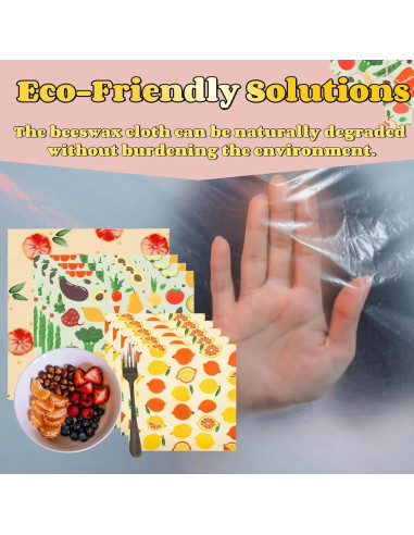 Envoltorios de Cera de Abejas Sulieschen - 9 Piezas Ecológicas