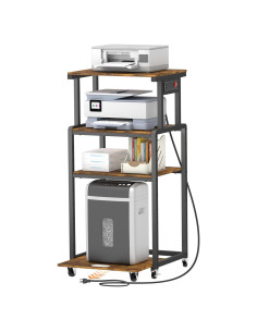 Soporte para Impresora 4 Niveles Lifewit Marrón Rústico