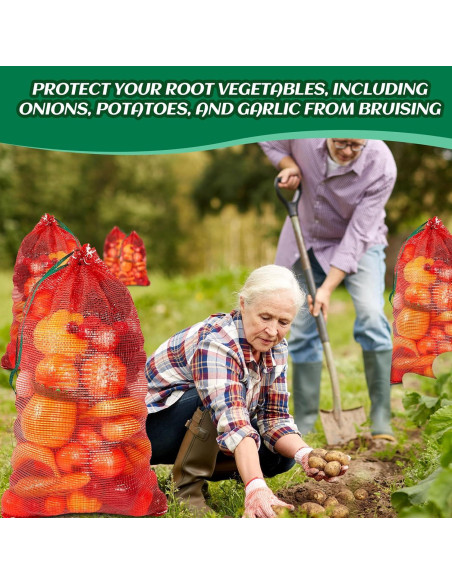 Bolsas de Malla Reutilizables Berlune 50 Pcs 45x75 cm 20 kg