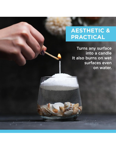 Kit de Velas de Arena Perlada Nimaware - 30 Mechas, 249.5 g