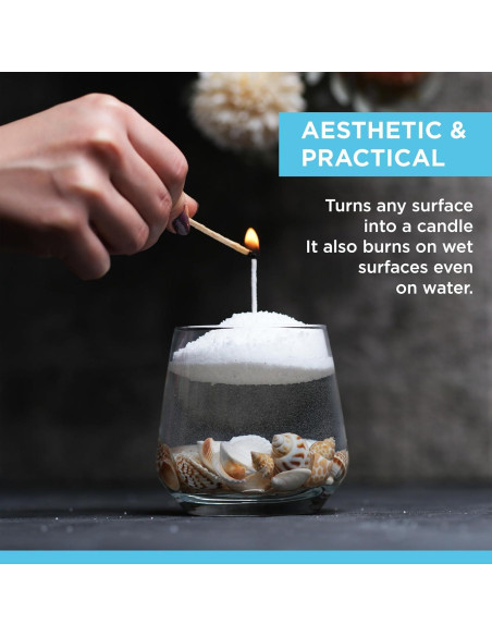 Kit de Velas de Arena Perlada Nimaware - 30 Mechas, 249.5 g