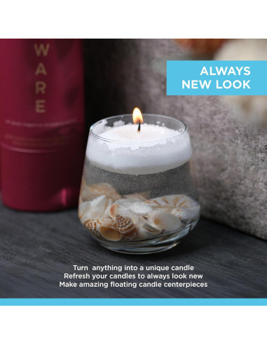 Kit de Velas de Arena Perlada Nimaware - 30 Mechas, 249.5 g