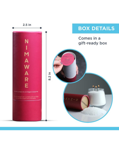 Kit de Velas de Arena Perlada Nimaware - 30 Mechas, 249.5 g