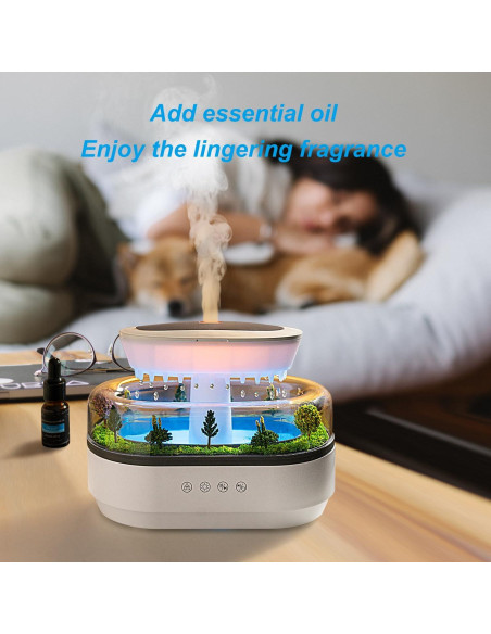 Difusor de Aceite Esencial HIROGA 250ML Humidificador Nube