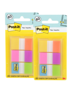 Banderas Post-it 680-EG-ALT Brillo Eléctrico 2 Piezas
