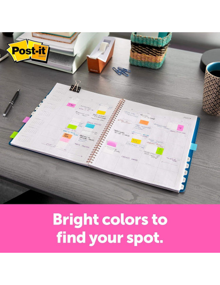 Banderas Post-it 680-EG-ALT Brillo Eléctrico 2 Piezas