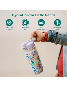 Botella de Agua Aislada REDUCE 396.9 ml Verde Trébol 2