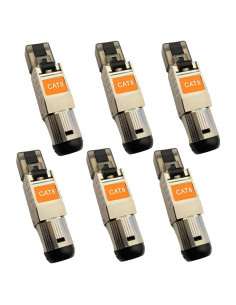 Conectores RJ45 Cat8 blindados Davonpha - Paquete de 6