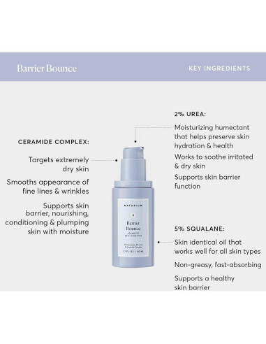 Suero Barrier Bounce Naturium 50 ml - Hidratante Facial con Escualeno