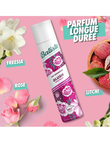 Champú Seco Batiste Rubor Floral 45g - Refresca y Aumenta Volumen